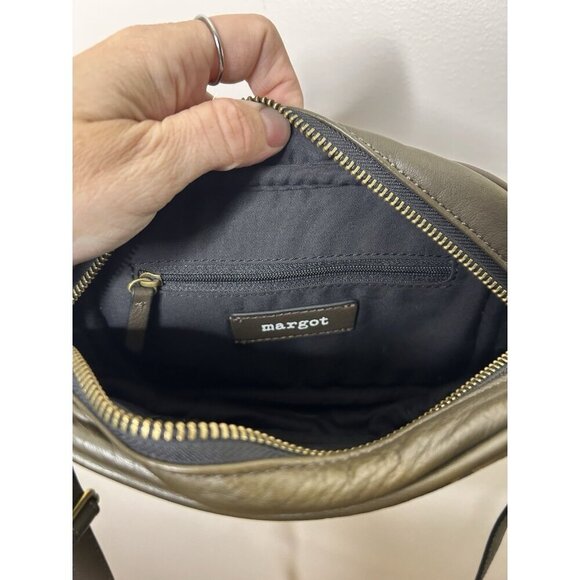 Margot Army Green Camouflage leather crossbody purse for women - Picture 9 of 10